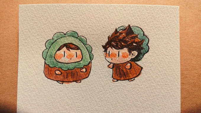 出会った🌳🌳 