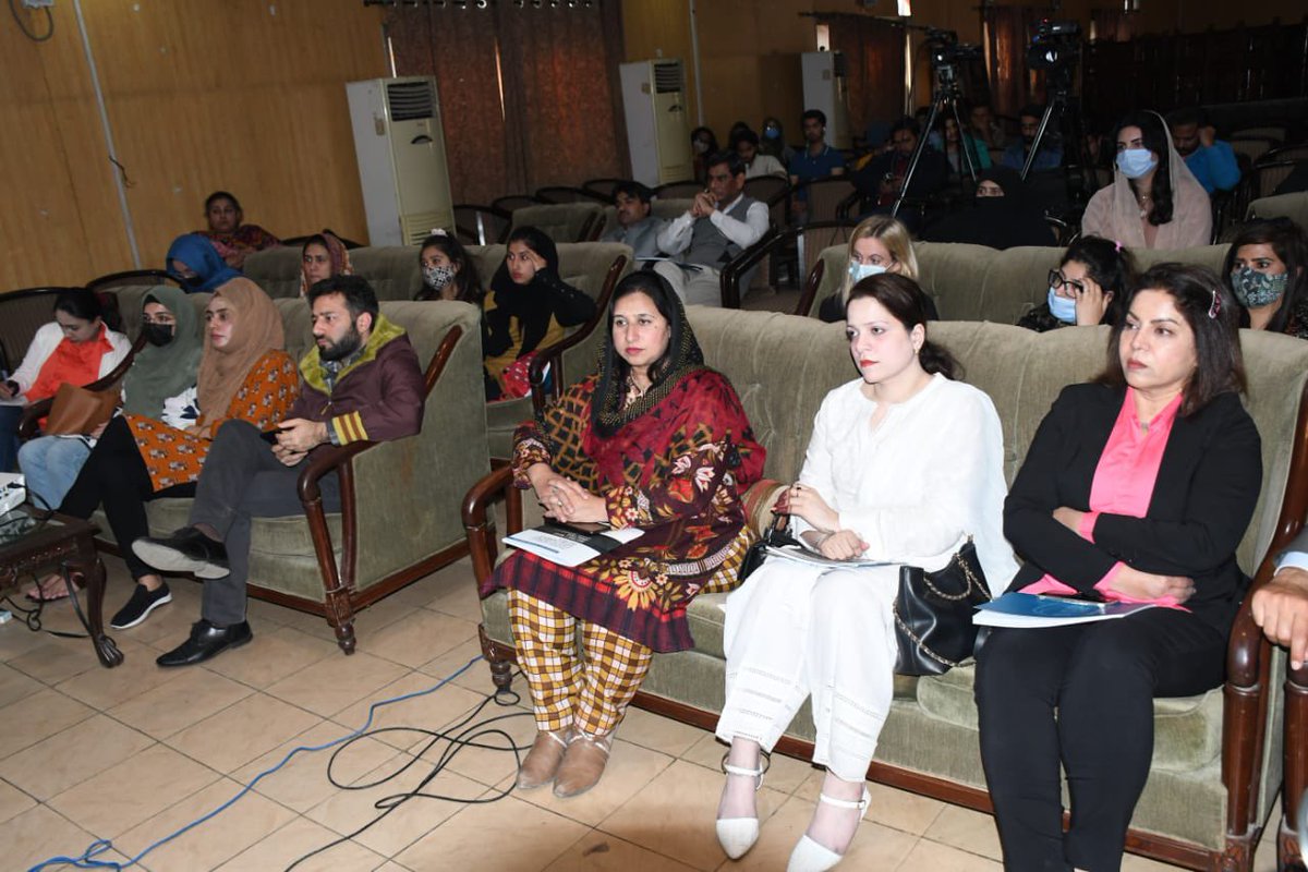 SSDOPakistan's tweet photo. SSDO launched Tracking Numbers 2021: State of Violence Against Women &amp; Children in Pakistan,District level Analysis. 
The event was attended by media,civil society &amp; chairperson NCRC. #SSDOTrackingNumbers @TehseenAfshan @NCRC_Pakistan @CRMPakistan @shazbkhanzdaGEO https://t.co/Meg5jYljFv