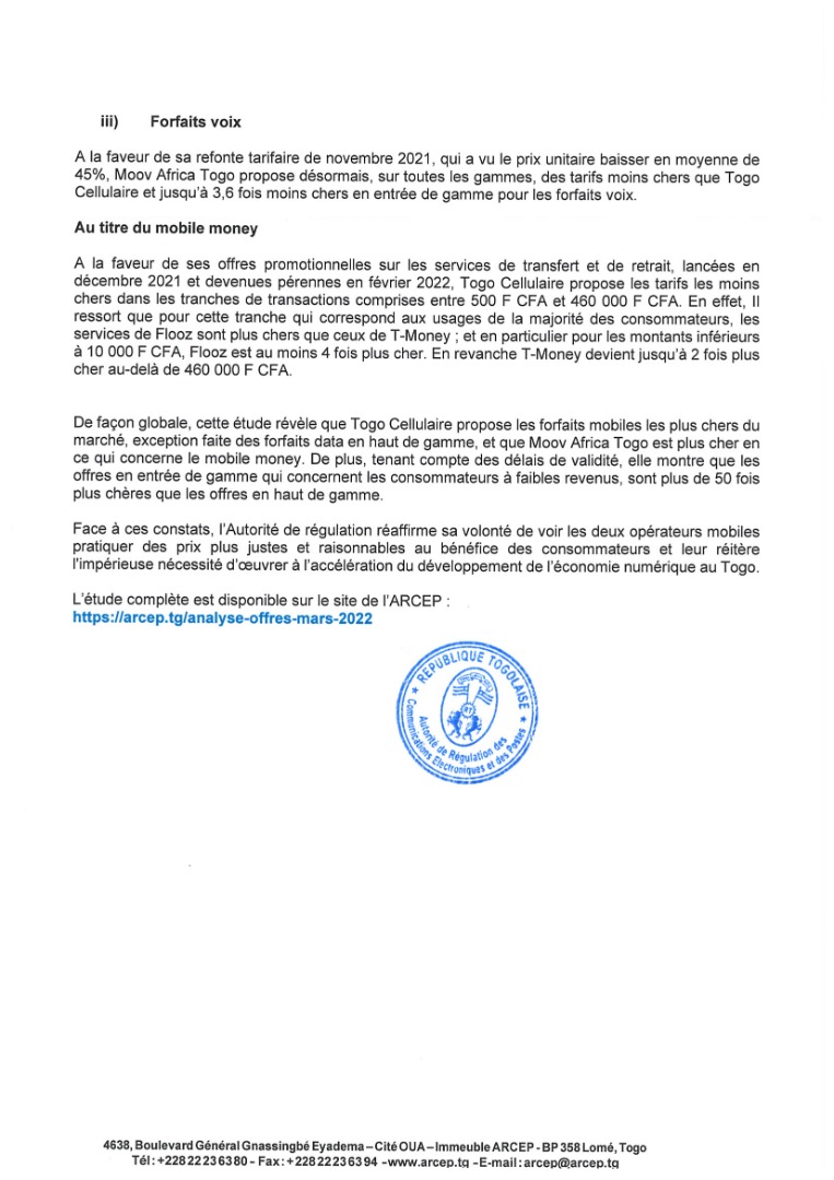 ARCEP TOGO tweet media