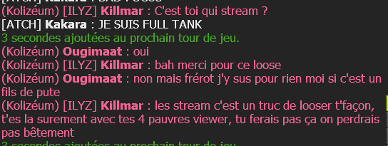 Je me fais streamhack et insulter par mon sram car j'avais "pas qu'à stream pour mes 4 pauvres viewers" ?? Après ça enchainait sur des "il a bien raison de streamhack, c'est de la merde les streams" y'a des gens extrêmement cringe
PS: J'ai gagné le koli UwU
