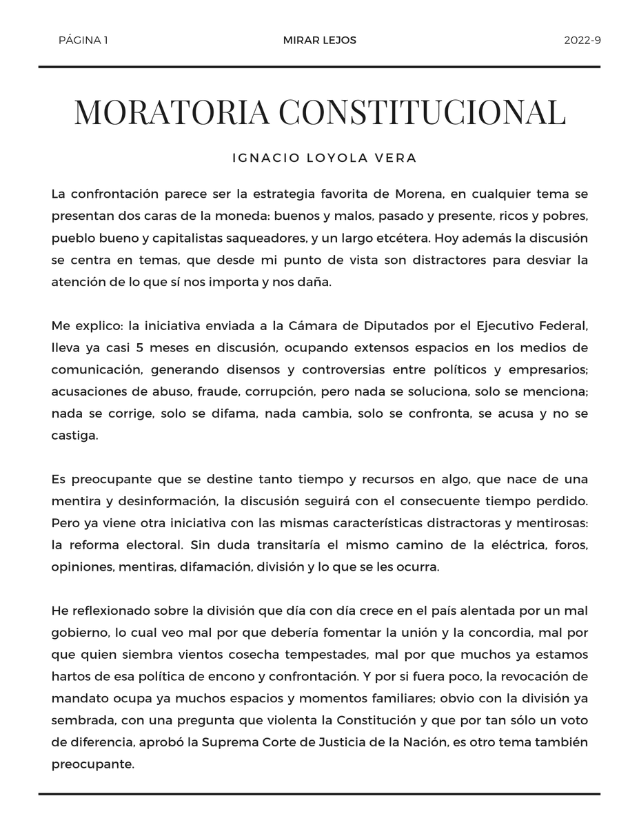 iloyolavera's tweet photo. SÍ PODEMOS SER UNA OPOSICIÓN FUERTE.

La que 🇲🇽 necesita.

Si nos unimos 167 Diputados

¡ MORENA NO TOCARÁ LA CONSTITUCIÓN! 📖🚫🖋️ 

¿Qué les parece la Moratoria Constitucional? 

Los invito a compartir la idea y etiquetar a su Diputado, para que nos diga que opina de ella. https://t.co/Kr7vcCA0he