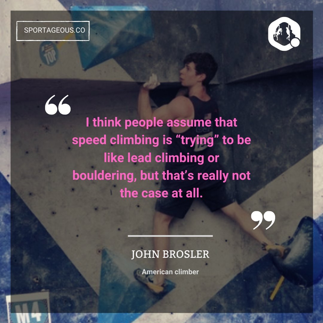 John Brosler on the uniqueness of speed climbing. 🧗

Check out our conversation here 👉 bit.ly/3eg8Bu5

#climbing #climbinglife #climbing_is_my_passion #SportGetsSmarter