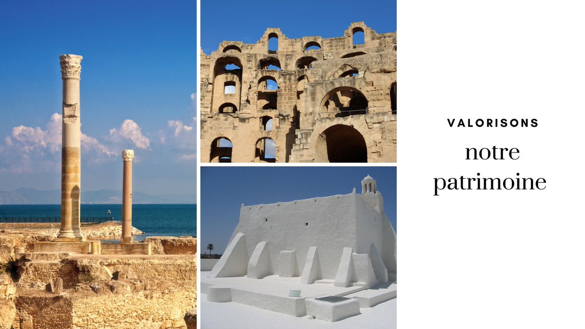 edu_cart's tweet photo. La Tunisie 🇹🇳le pays à la longue histoire et la focale de diverses civilisations! Valorisons l'admirable #patrimoine tunisien et préservons notre héritage pour les futures générations! #culture #History #تونس https://t.co/khcKnfl7hw