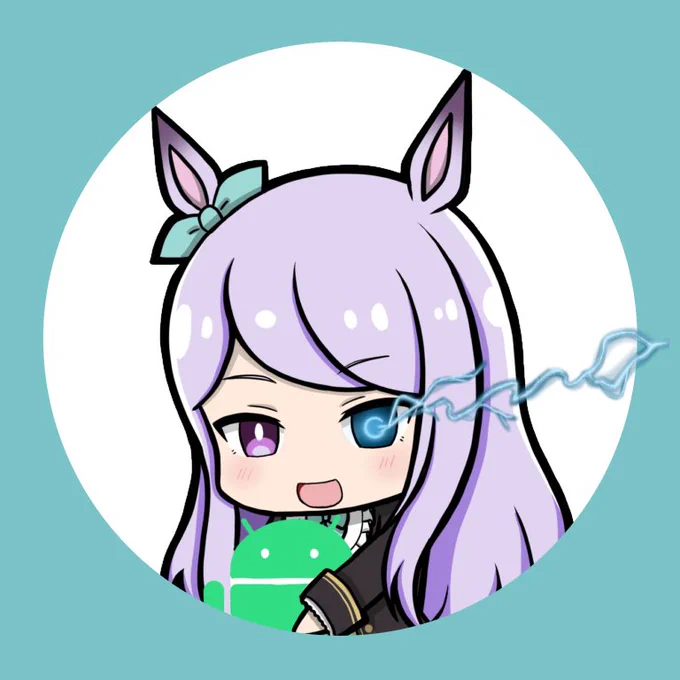 #新しいプロフィール画像 昨日リンゴマークで描いたけどandroid派です 