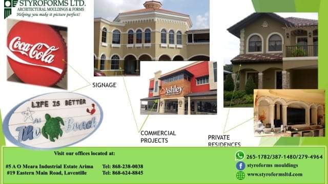 sindilatte's tweet photo. Styroforms Ltd. Your solution for all your home, building or decorating projects! #styroformsltd #endlesspossibilities #number1highqualitymouldingsupplierin
T&amp;T
Call 387-1480 for more information. https://t.co/apKNMw1Gj9