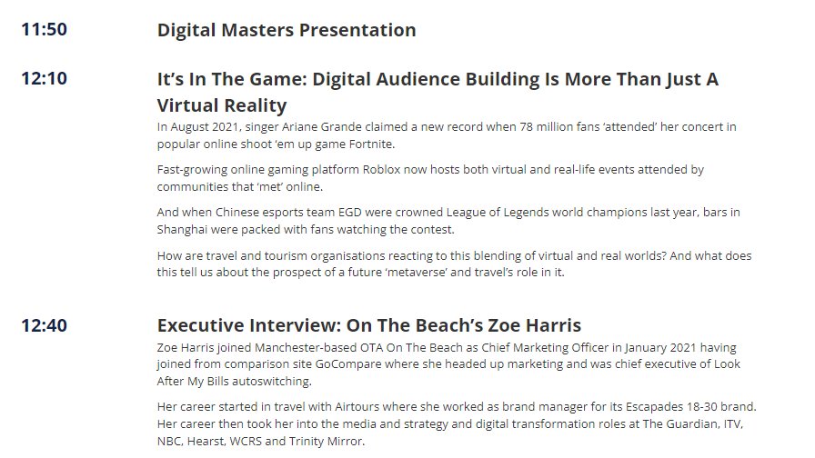 Thanks <a href="/travolution/">Travolution</a> for the invite. Very excited to see our CEO  <a href="/hiltym/">Manuel Hilty</a> on stage alongside industry peers. 
We hope to see many clients &amp; contacts on 4 May. Joining details here. We be talking all things supersonic.. travolutionevents.co.uk/2022/en/page/t…
See you in London #traveltech