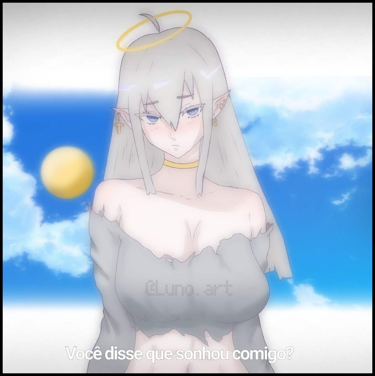 Lunodraw's tweet photo. Other comission Human Oc finished 
The Angel girl of your dreams 

#OC #artwork #art #animegirl #girlart #angelgirl https://t.co/H7lnxbyrpq