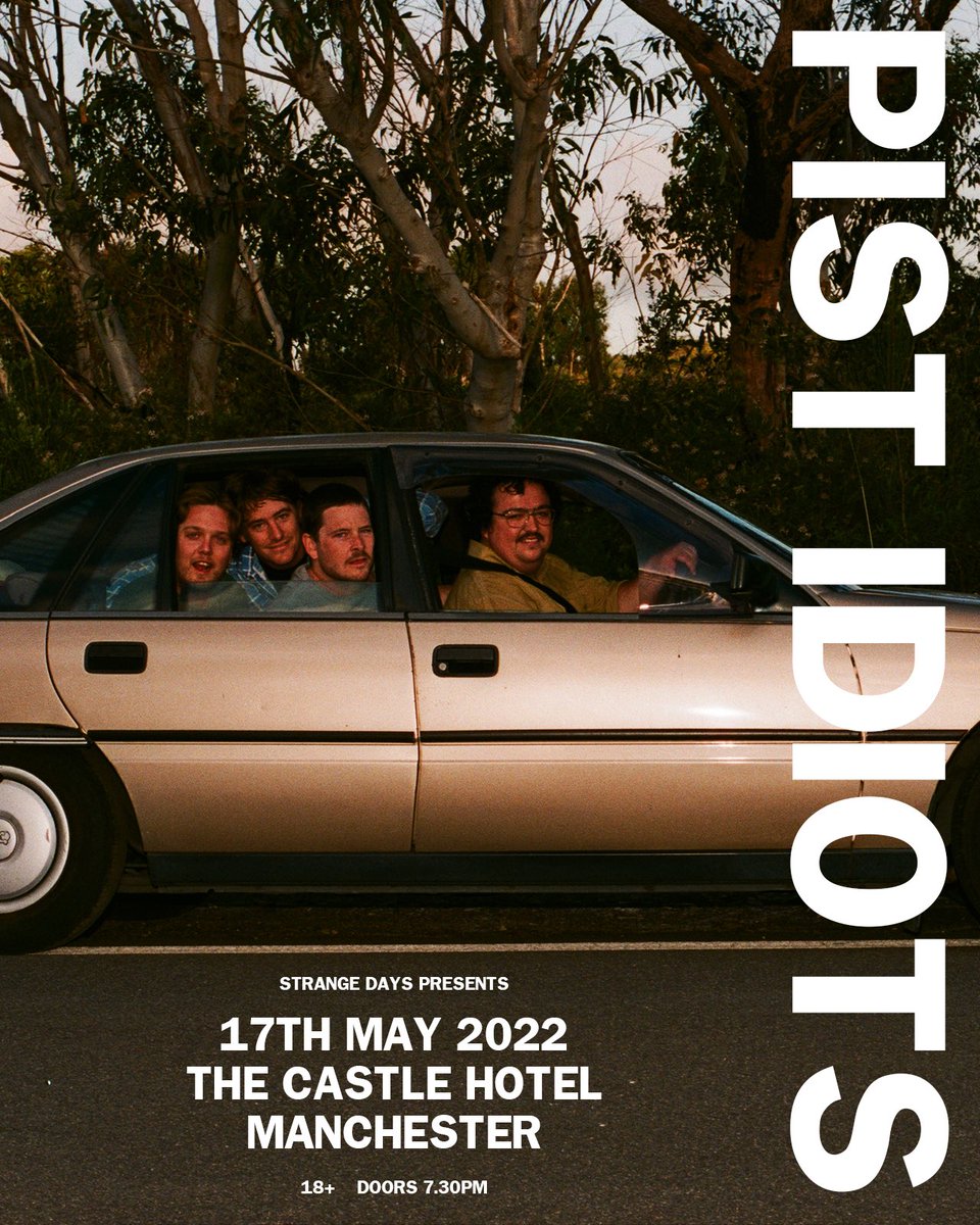 Great name, great band! We’re made up to announce Australia’s @PistIdiots make their Manchester debut at @thecastlehotel 17th May. Tickets on sale tomorrow morning via @seetickets