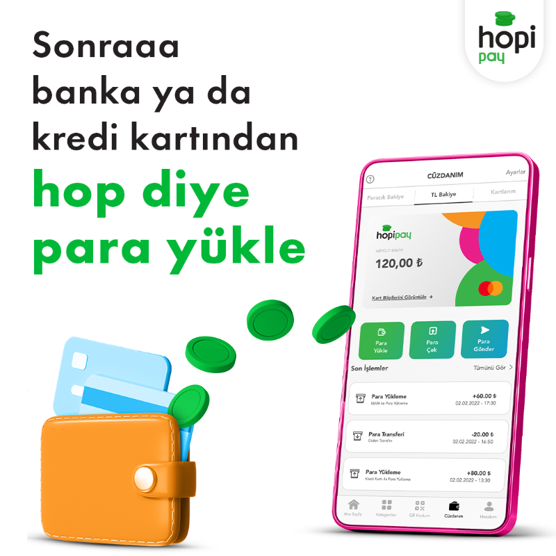 HopiApp's tweet photo. Hopipay Dijital Kart’ı oluşturmak da harcadıkça kazanmak da hop  diye! Hemen Hopi’ni aç, Hopipay Dijital Kart’ın kolaylıklarıyla tanış.