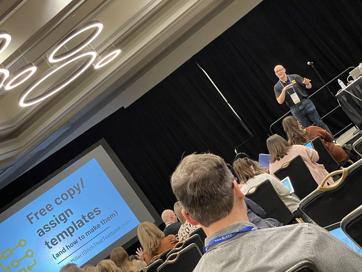 mrskatelinking's tweet image. So pumped to see THE @jmattmiller in person!! #ditchthattextbook #KySTE2022