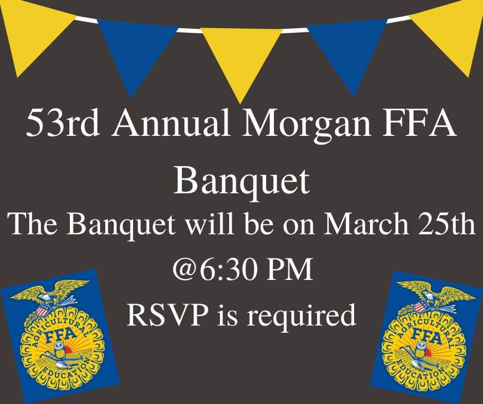 Morgan_FFA's tweet photo. We cannot wait to celebrate our students and their accomplishments! We have had an amazing year and it is only getting better! 

Invites are in the mail and will be coming soon, please get your RSVP back to us in a timely manner. https://t.co/Yd6x3pRf5Z