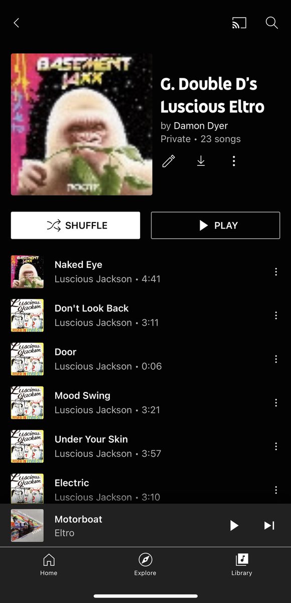 ShirleyIamMilk's tweet photo. Made a killer playlist. @LusciousJckson and #Eltro. It’s called “G. Double D’s Luscious Eltro”. 😜 I’m acoustically set for my commutes. Have a great day yourselves, citizens. Only happy noise today! @djfm_dot_com https://t.co/xoEjbdf7v4