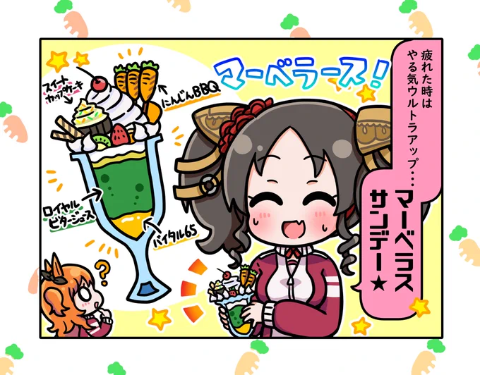マーベラスサンデー(パフェ)🍨⭐

#ウマ娘 
#マーベラスサンデー 