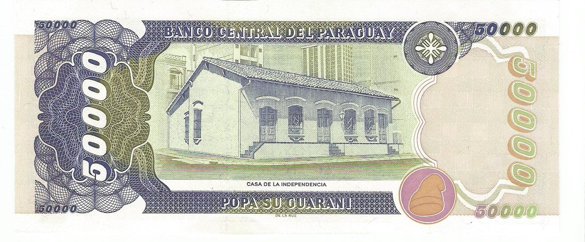 SORTEO
Para quienes esten interesados, sorteo entre mis seguidores este billete de Gs. 50.000 Serie B, año 1998, calidad sin circular (pirirí).
Sólo deben darle RT y seguirme, sorteo el 12/03, envío a cargo del ganador/a si es del interior del país.