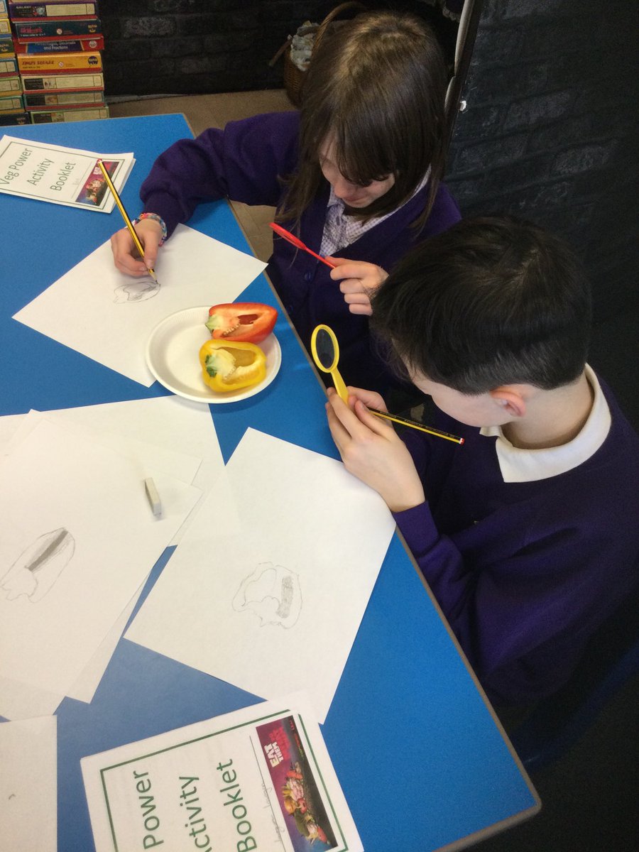 StMarys_Hinck's tweet photo. Cousteau using their senses to investigate veg. @VegPowerUK @PrueLeith #eatthemtodefeatthem #exploringfood #centralnews https://t.co/PydNpLPW2R