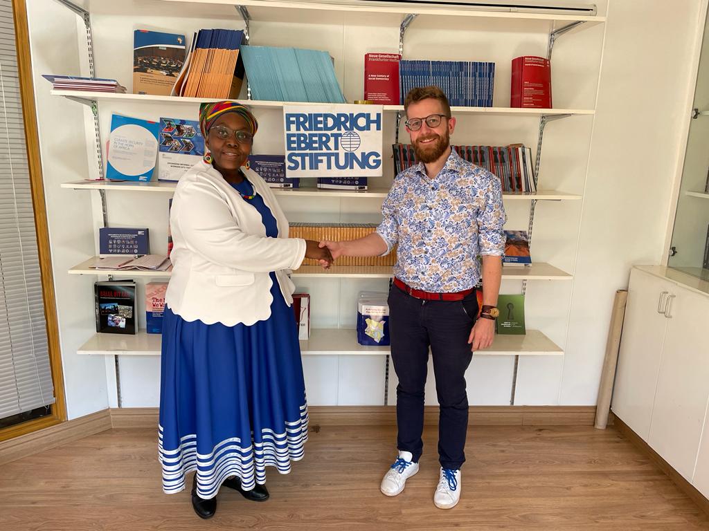 FesKenya's tweet photo. Today @FesKenya hosted a friend of FES in Africa, Comrade Crecentia Mofokeng, the @BWIglobal Regional Representative for Africa and Middle East. https://t.co/8Q9C9qQAFr