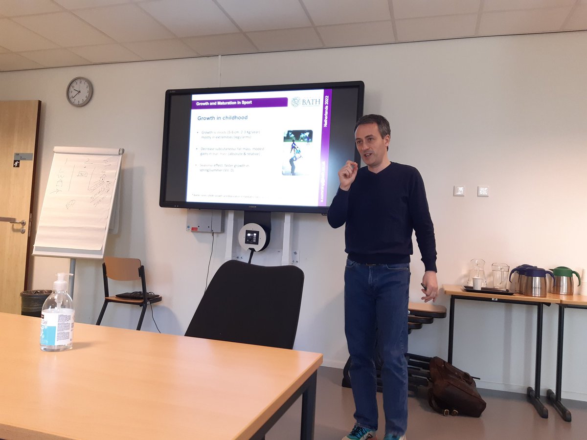 Awesome to have <a href="/phd_sean/">Sean Cumming PhD</a> today at our #talentherkenninginsport expert opleiding <a href="/HAN_SenB/">HAN Sport en Bewegen</a> <a href="/NMCBright/">NMC BRIGHT</a> Growth &amp; maturation related to talent identification - still much to improve