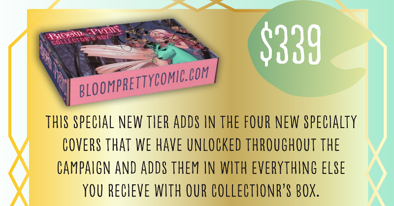 LastEmberPress's tweet photo. Attention: Collectors! We've added a new ADVANCED version of the Bloom Pretty Collector's Box that contains ALL THE COVERS and EVERYTHING ELSE offered in the campaign!
Details here: https://t.co/95kv0hZChx
#kickstarterreads #collectors #collectorbox #discount #comicbooks