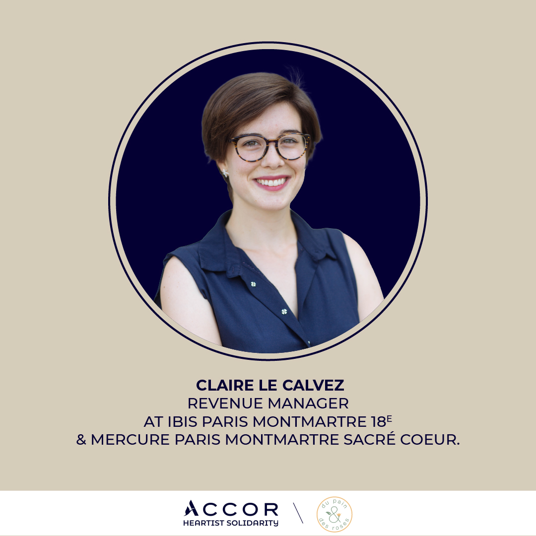 AccorSolidarity's tweet photo. #FocusHeartist : Meet Claire Le Calvez revenue manager at Ibis Paris Montmartre  &amp; Mercure Paris Montmartre Sacre Cœur. For three years, she has been a supporter of Du Pain et des Roses.  Thank you Claire for your involvement ! https://t.co/FUPyqqoSA1