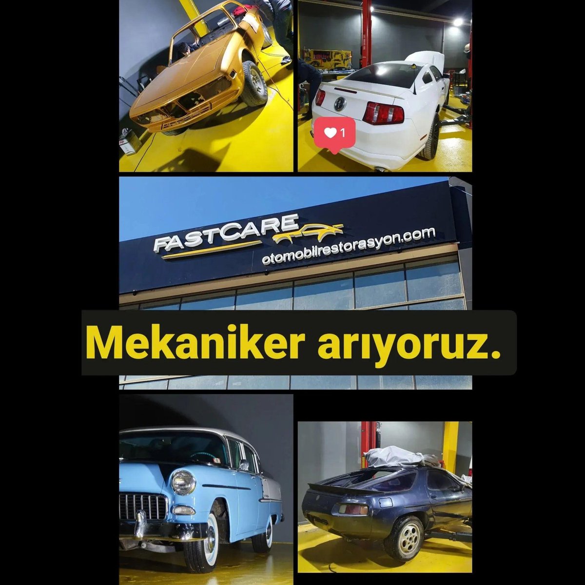 FastCAREauto's tweet photo. Restorasyon ve butik servis üzerine faaliyet gösteren garajımızda mekaniker iş arkadaşları arıyoruz.
#işilanı #eleman #elemanaranıyor https://t.co/xG99kqLzzg