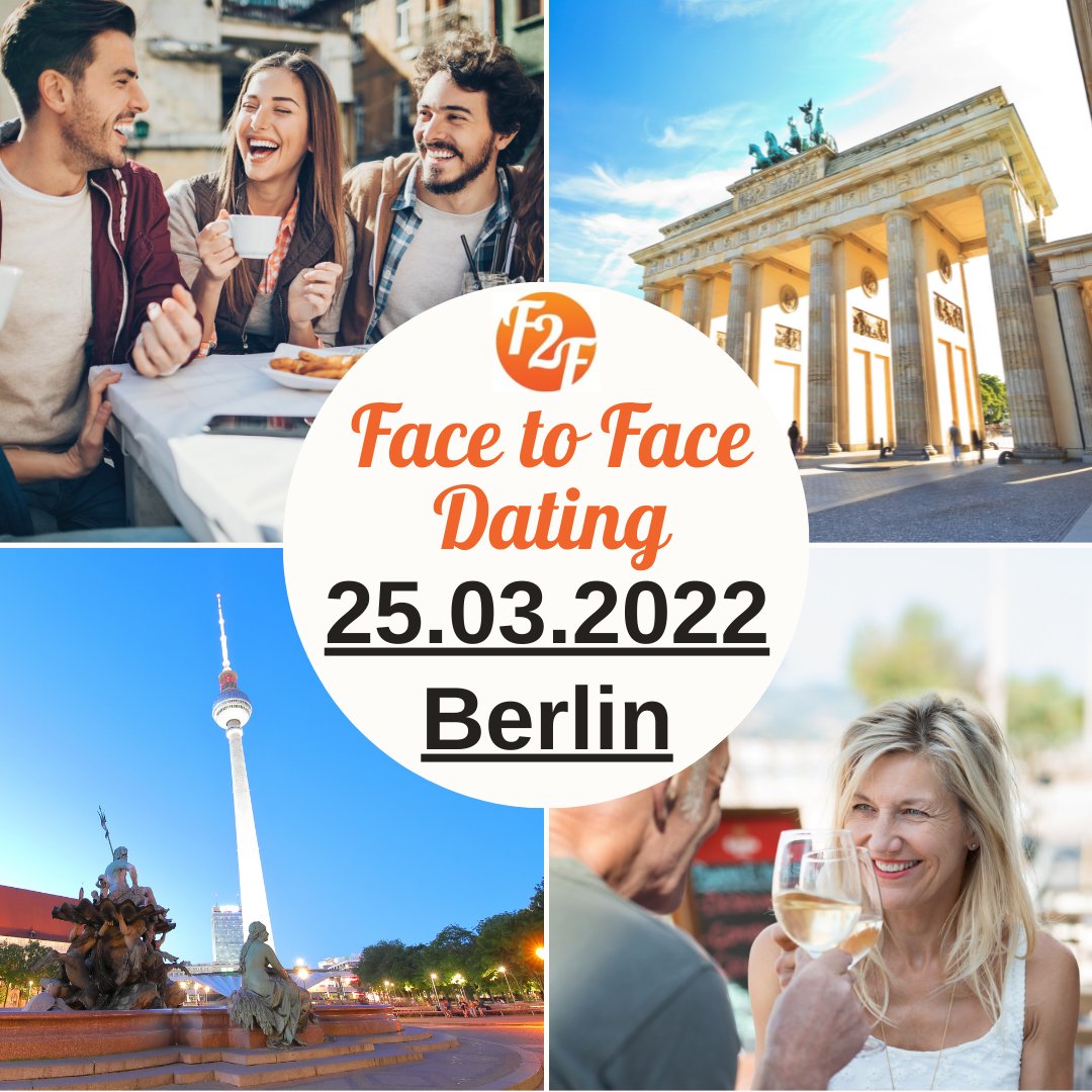 F2Fdating's tweet photo. Jetzt schon anmelden und die Vorfreude genießen! Am 25.03. sind wir wieder in Berlin. 3 Runden à 4-6 Leute und jetzt wieder mit der großen Abschlussparty!
https://t.co/yg8C3dXShv
#dating #datinginberlin #neueleutekennenlernen #singles #partnersuche https://t.co/tLLCNJhGQq