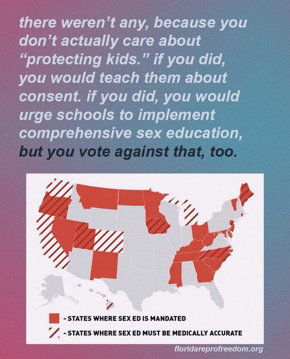 paszekclaudia's tweet photo. @mattxiv's rant on the new FL bill is too good not to share. 

Teaching acceptance should not be up for debate. https://t.co/VXVL2zumDO