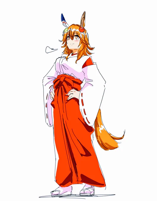 大人マチカネフクキタルの巫女姿
 #マチカネフクキタル 