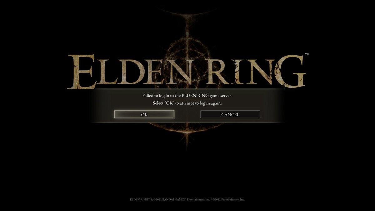 Bobby1580's tweet photo. @ELDENRING any idea why this is? And how to fix.... yes I'm connected to the Internet https://t.co/YcubsssfjX