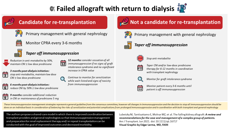 edgarvlermamd's tweet photo. The failing kidney allograft: A review and recommendations for the care and management of a complex group of patients ca. 2021 
#KDIGOChallengingAllograft 🎧 #Nephpearls 

👉 https://t.co/zmkHvW4Pu7 https://t.co/bHE84gp3cW