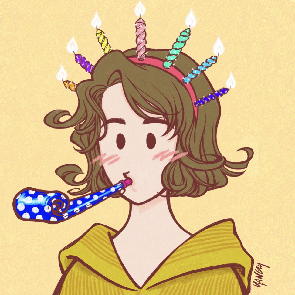 orison_yang's tweet photo. Today’s YangYang
#NFTcollections #NFT #NFTart

today # 004

February 17th. It was my birthday!

listed @opensea 
0.15 ETH
▶️ https://t.co/yonWvLEpzc

#todaysyangyang #nftartist #nftcreator #art #illustration #yangjungeun https://t.co/jE9j88polT