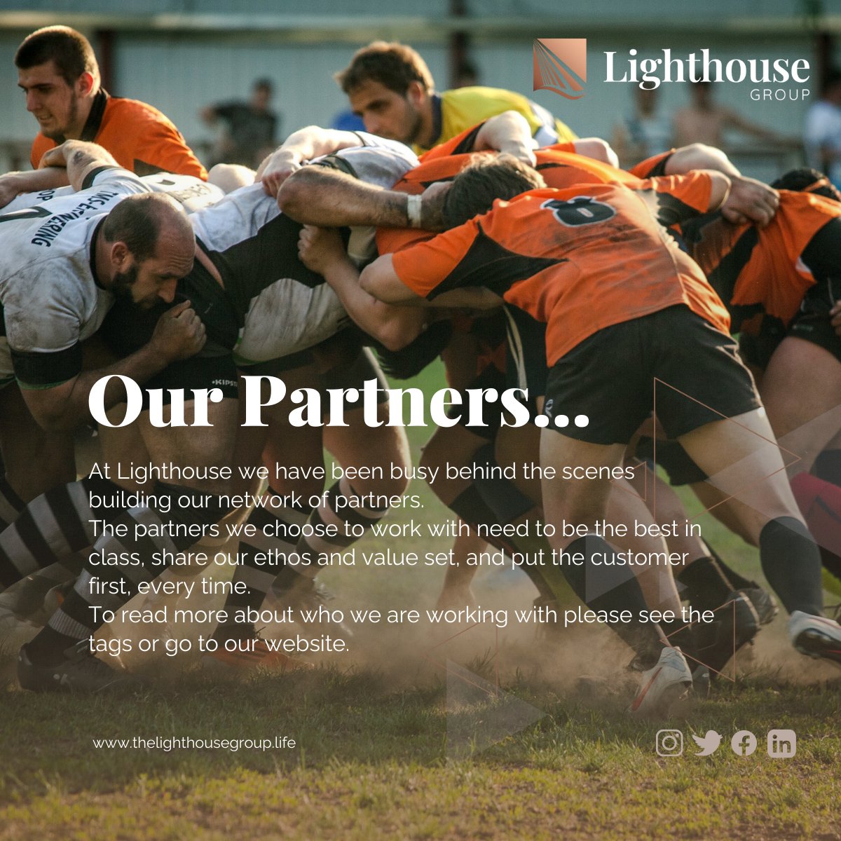 armcolighthouse's tweet photo. We are thrilled with the calibre of #partners we have built into our #network at The Lighthouse Group! 
@acue_io @ARMCOPartners @ArwenAi @EDGE_Creative @FitManage @TheGeniesWish 
@MackrellLaw @NCFE One Management @mysamten
@SportingclubThe @SportMobileLtd @tenetlaw https://t.co/d0btTjVOWZ