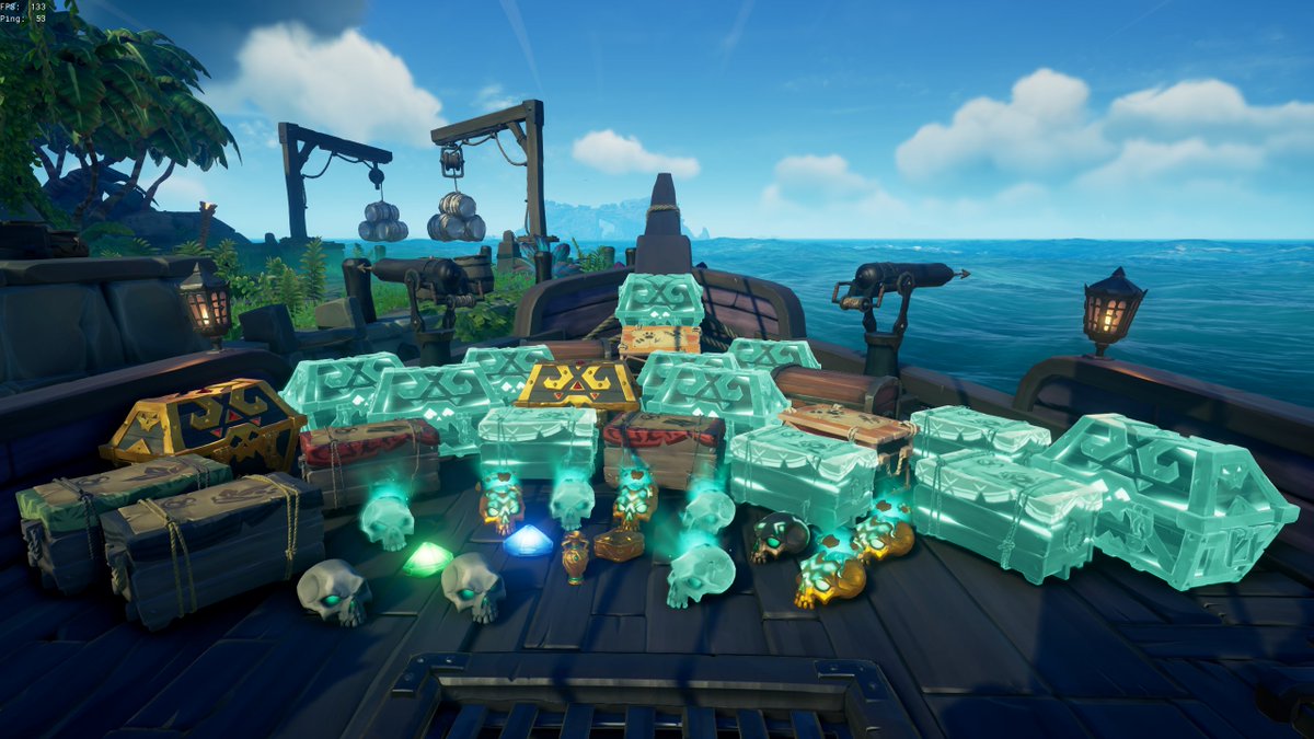 Lovely haul from two sea forts! #SeaOfThieves 💰