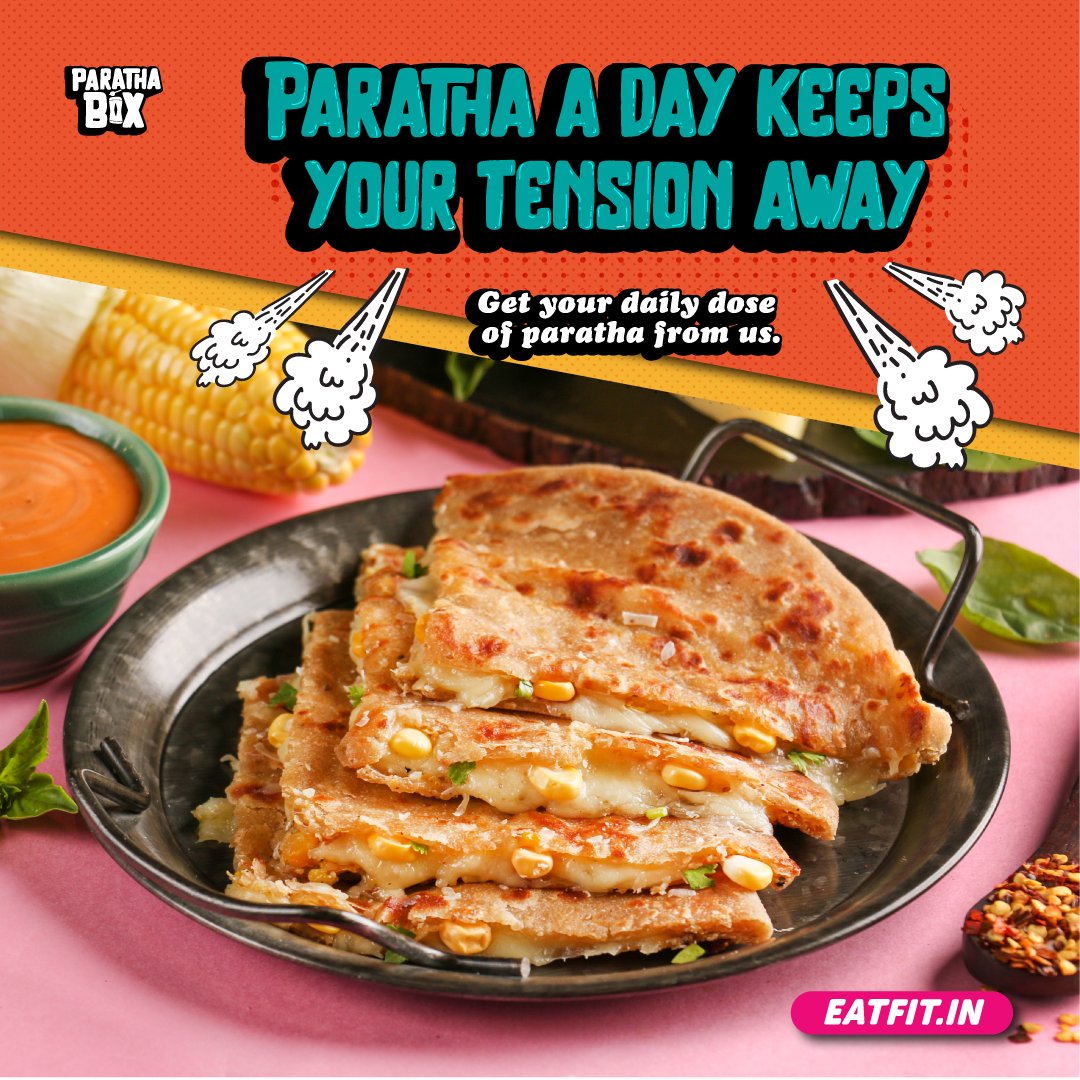 the_curefoods's tweet photo. Nothing like a garam Paratha to get you going. Order now from https://t.co/qNj10XwKCq!

#parathabox #eatfit #HonestlyIndian #parathalovers #parathabox https://t.co/r8Q63Cy1yh