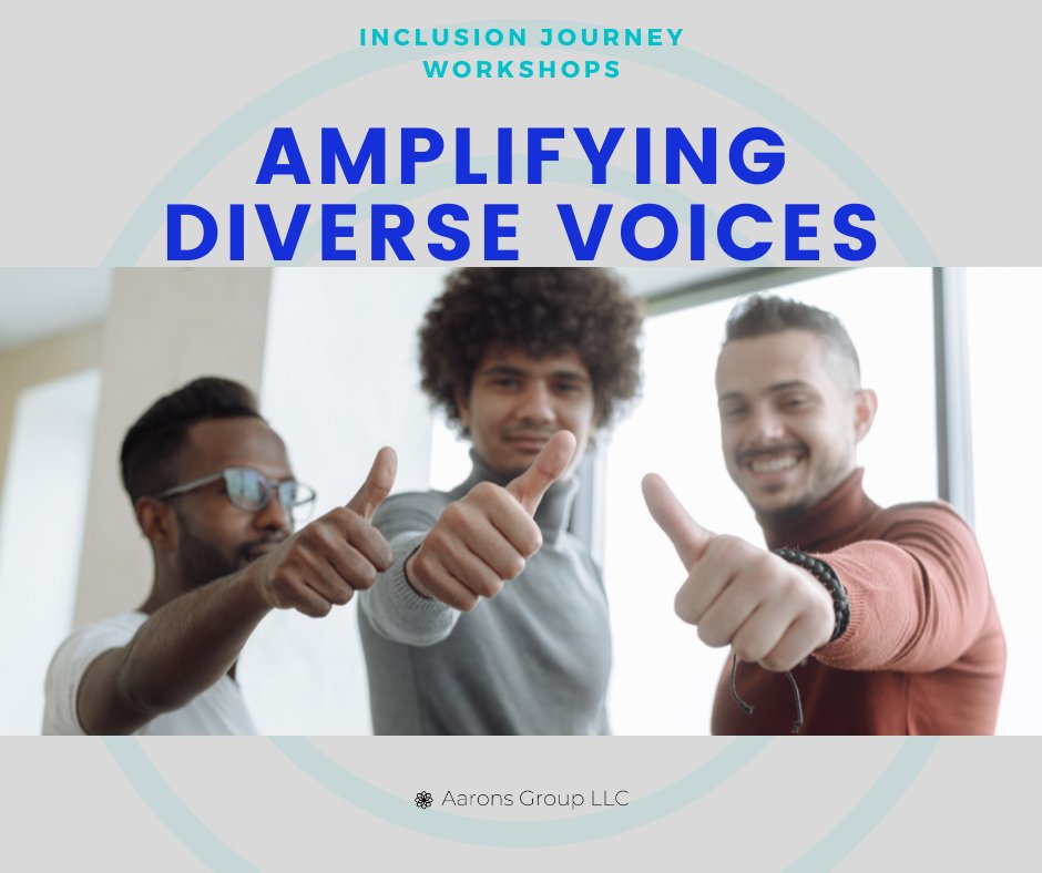 aaronsgroupllc's tweet photo. Data captures well the perspective of an organization’s majority demographics, yet much can be learned from underrepresented voices to create a more inclusive workplace. Attendees will learn three steps for leveraging unheard voices in everyday workplace interactions. https://t.co/cqYOWy1eNB