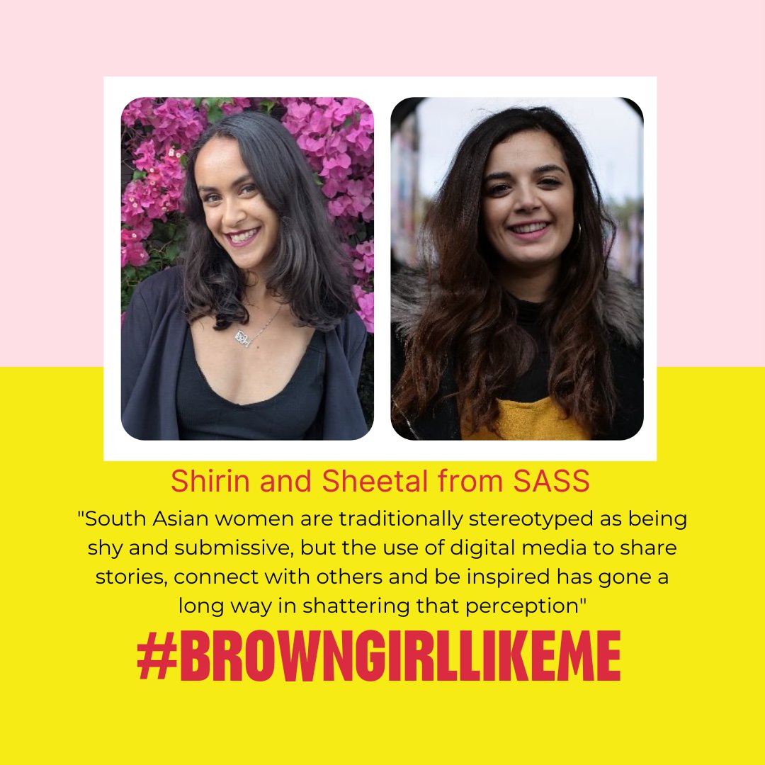 A snippet from #BrownGirlLikeMe about finding our voices online, with @sheetal_mist05 & @shirinfulna co-founders of @weare_sass.
💪🏽We're shattering the stereotype.
Join me, @weare_sass, @heygirldreamer_ & @forwardculture_ this evening: 🔗bit.ly/3KbXJfK
#ShatterTheStigma