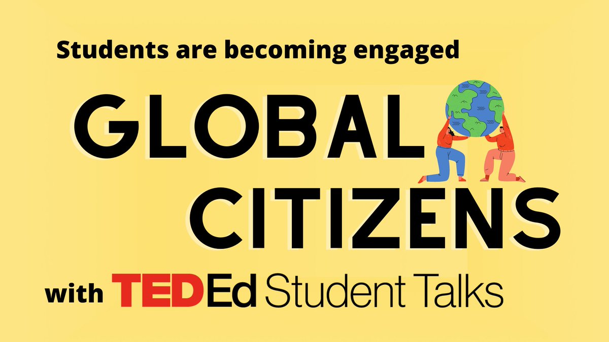 TED_ED's tweet photo. With #TEDEdStudentTalks, students can join our global network of passionate youth in 100+ countries. Throughout the year, educators have the opportunity to not only inspire students to use their voice but make them better global citizens.
Apply by 3/15: https://t.co/64Hv6NVnxU https://t.co/vFlgbTWH61