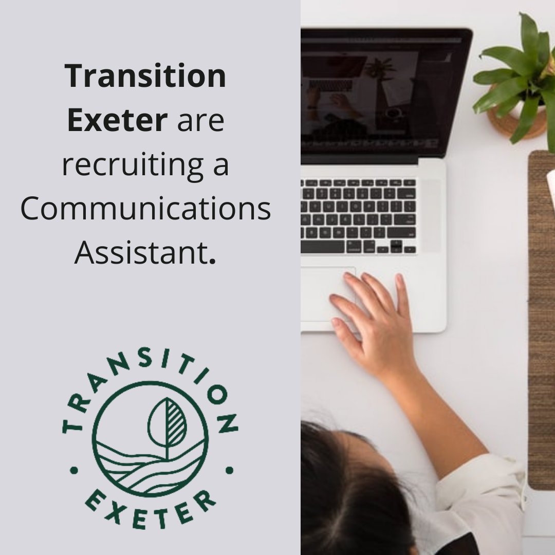 Do you want to support Exeter with the #climateemergancy? 

<a href="/TTExeter/">Transition Exeter</a>  are looking to recruiting a student to join the team as a Communications Assistant. 

⭐Find out more about the role here: ex.ac.uk/cZr 

#internship #communications #exeter #climatechange