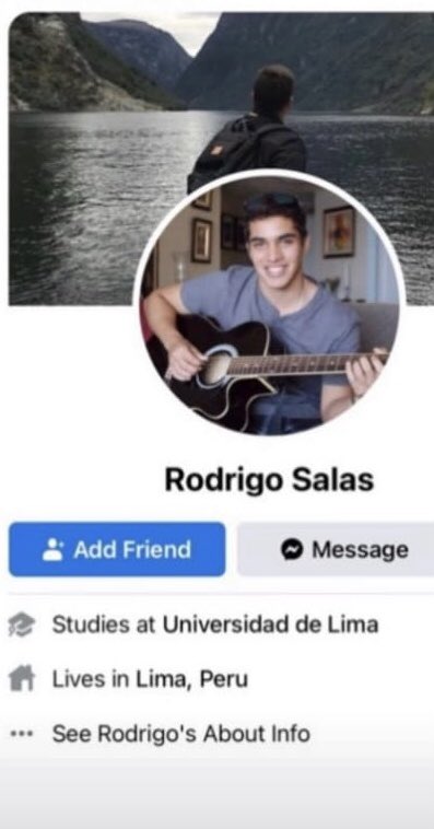 valeriecandle's tweet photo. La @udelima tiene a un agresor como alumno; expulsado de España en 2018 por VIOLACI0N en lugar de recibir la cárcel que merece. Que hace nuestra universidad para proteger a sus alumnas y docentes? RODRIGO SALAS VIOLAD0R. Ojalá veas esto y te metas a una cueva y no salgas https://t.co/BRVrAfW3CS
