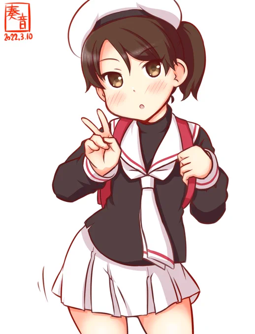 「なんだよ、アタシとかに投資しちゃってさ。
 …い、いいけどね!」

#艦これ版深夜の真剣お絵描き60分一本勝負
#艦これ版真剣お絵描き60分一本勝負_20220310
#敷波 