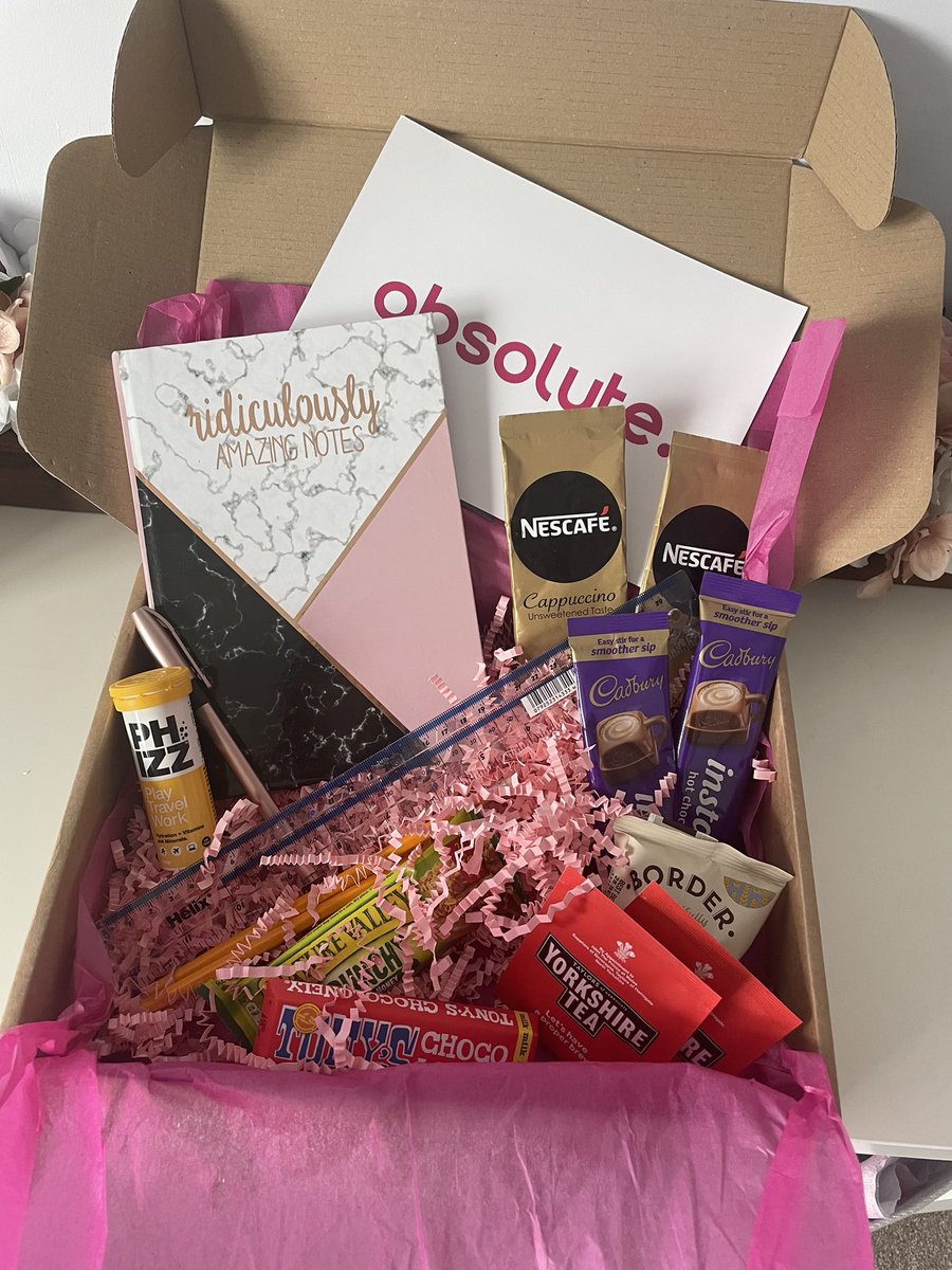 JodieWhittle35's tweet photo. What a lovely gesture from @AbsoluteDMedia to welcome me to the team! ❤️Relieved to see that @YorkshireTea is the tea of choice 😂 (the best tea there is!) #ateam #absolutelife https://t.co/rRgRxFwM0T