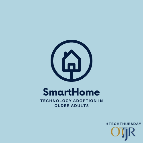 OTJRJournal's tweet photo. Welcome to our first #TECHTHURSDAY
Today we are looking at #smarthome technology adoption in #olderadults
Who of your patients would be more likely to adopt #SHtech and why?
https://t.co/FTT9tQgaw7
#occupationaltherapy #OTResearch #OT #OTD #techinOT https://t.co/gTwAiQH6kQ