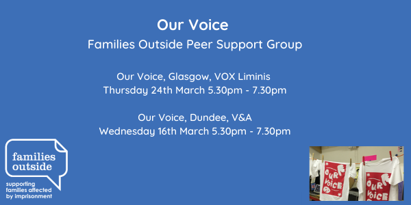 FamiliesOutside's tweet photo. New dates for the Families Outside Peer Support Groups are now available! Please visit our website for more information 👇https://t.co/czv8l5KNmS https://t.co/2zsaCmMJbE