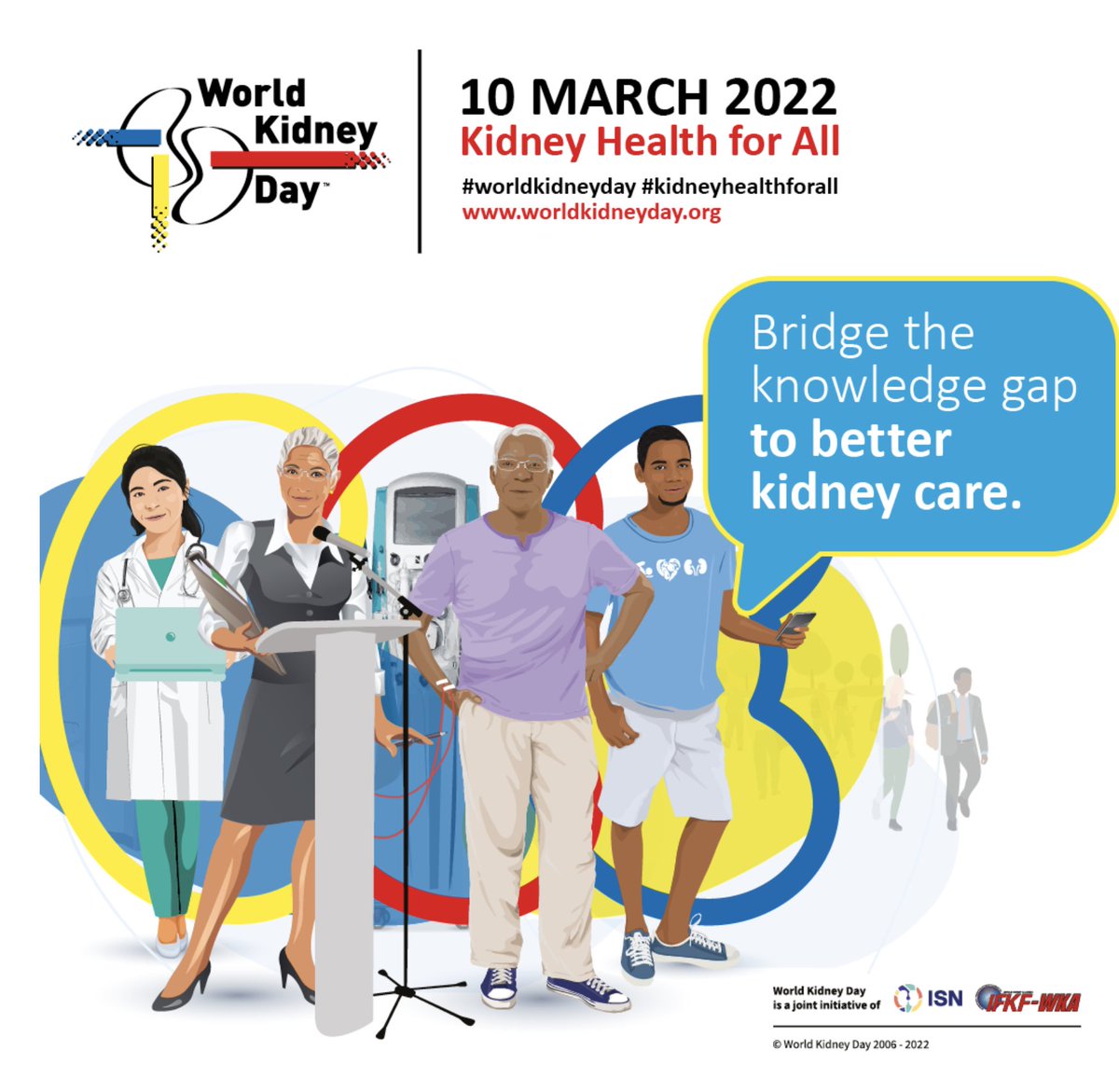 ANNAnurses's tweet photo. Today is #WorldKidneyDay! To bridge the knowledge gap about #kidney health, #WorldKidneyDay advocates for governments to add CKD to their health agendas, along w/ the four major non-communicable diseases: cardiovascular disease, cancer, diabetes, and chronic respiratory disease. https://t.co/NYaDlqDU5m