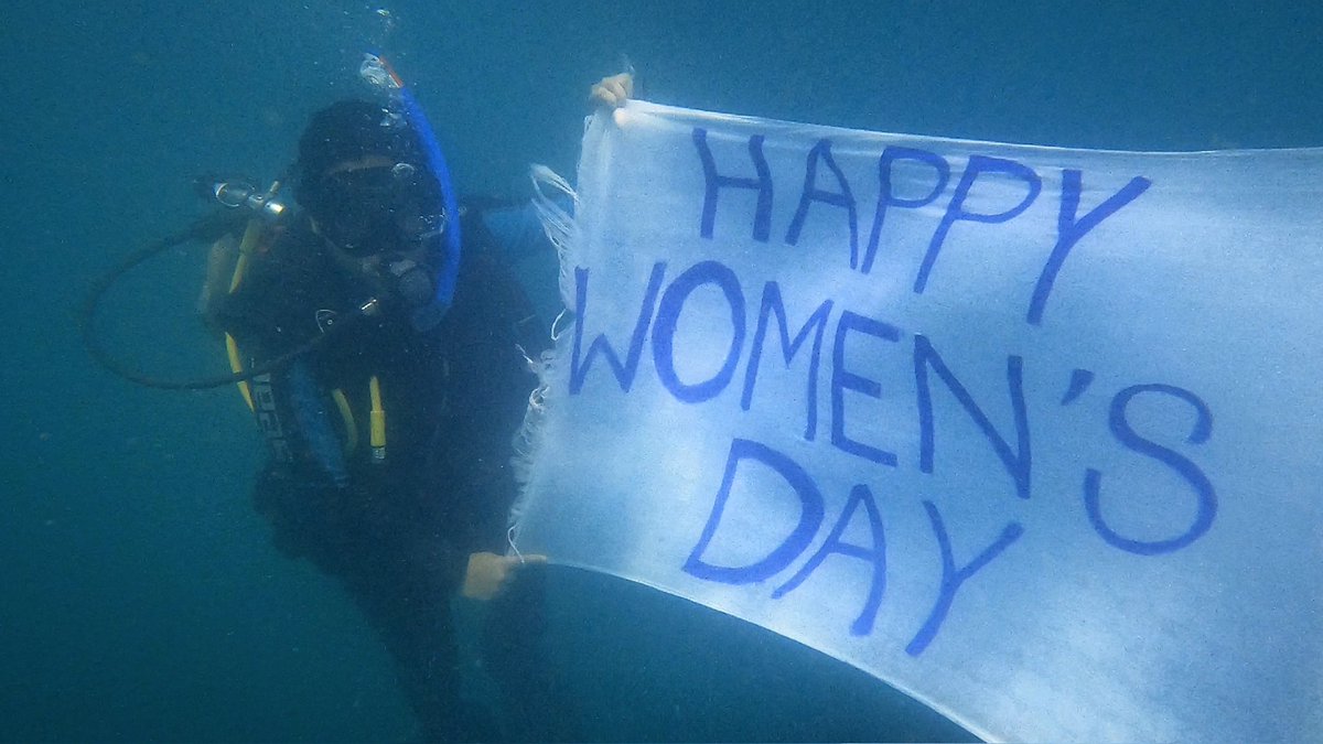 janhavideodhar's tweet photo. Women's Day Dive💙 https://t.co/TlJq5oA2KE
