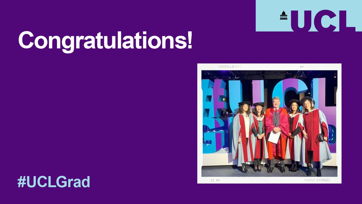 UCLBrainScience's tweet photo. Fantastic to see so many of our students at UCL’s in-person graduation ceremonies! 

Here’s @UCLBrainScience Faculty Dean Prof Alan Thompson celebrating with #UCLBrainiacs Rosa, Floriana, Sara &amp; Anisha at one of today's ceremonies 🎓🎉

#UCLBrainiacsGrad #UCLGrad https://t.co/UAZBzZDOaF