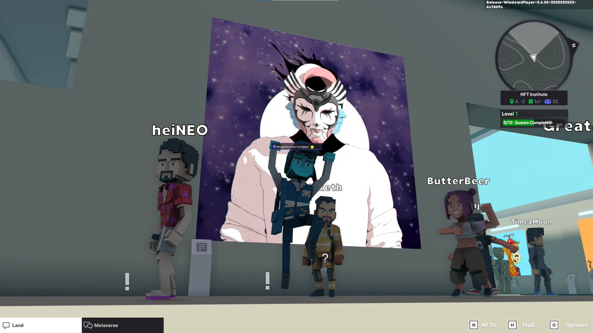 Andresn27's tweet photo. Took a selfie with the @omnimorphs  in the NFT institute part of @TheSandboxGame  :)

#OmnimorphSelfie #Omnimorph https://t.co/IMumvZoKJx