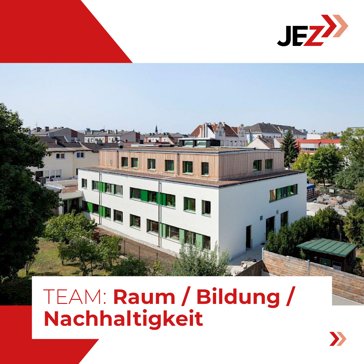 Wie sollen Kindergärten, Schulen und andere Bildungsräume in Zukunft gestaltet werden, um neue Formen des Lehrens und Lernens zu ermöglichen? 

Das zeigt das JEZ-Team „Raum – Bildung – Nachhaltigkeit“ beim ÖIAV Zukunftsforum am 22.03.!

Mehr Infos hier: oiav.at/jugend-trifft-…