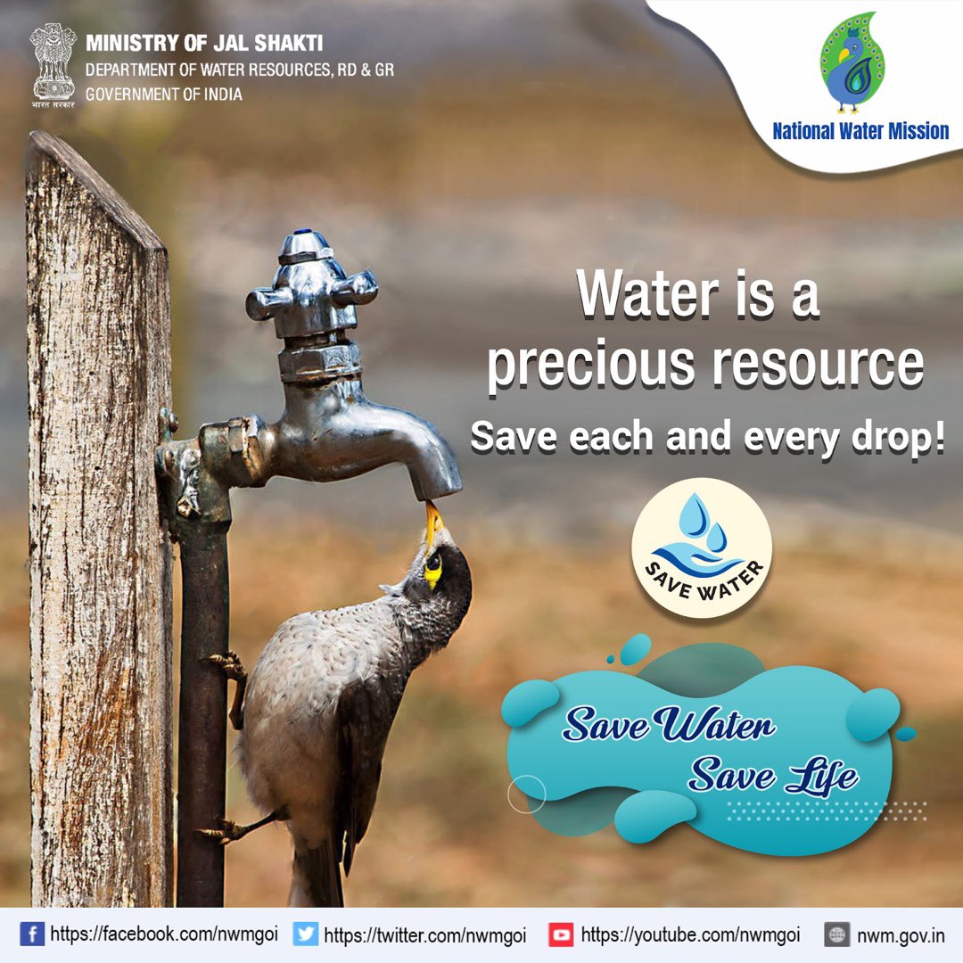 Saving water is not only important for conserving resources, it is also a valuable aspect of reducing the carbon footprint and conserving energy.

#SaveEveryDrop #WaterHarvesting #JalShakti #Rainwater #CatchTheRain