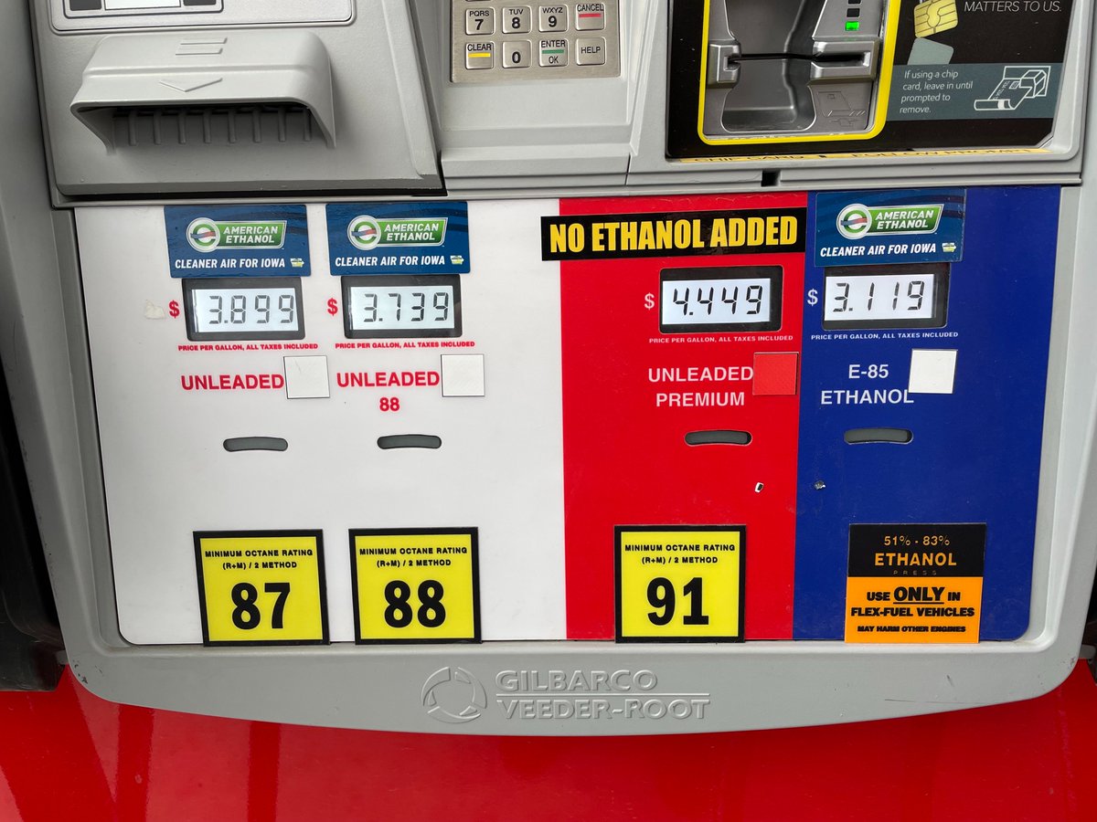 IAGovernor's tweet image. Unleash American energy, including our homegrown biofuels. Allow for year-round E15 now and increase the RVO levels today. Iowa’s ethanol industry stands ready to increase American energy independence and lower consumers price at the pump.