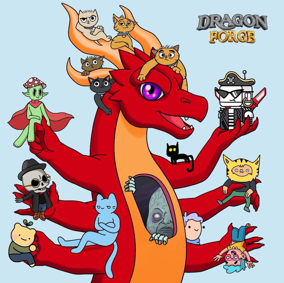 dragonforgeclub's tweet photo. LFG to infinity &amp; beyond! 🐲🔥

Dragon created this insane DragonPillar in honour of our collab with @toddlerpillars . And we are loving it! ♥️

Let's get this out there! 🎉 200 retweets and we'll do a giveaway for a Toddler &amp; Dragon #NFT

Join our discord! (Link in bio) https://t.co/MB3DcMUz5t